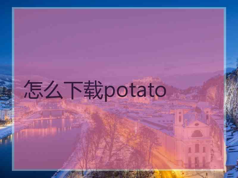 怎么下载potato