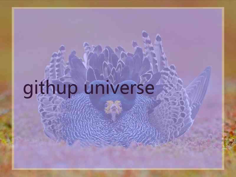 githup universe