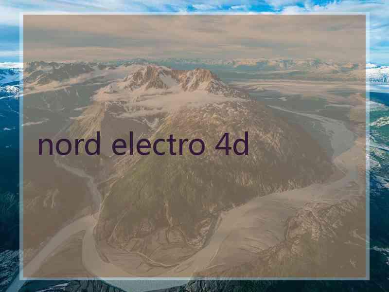 nord electro 4d