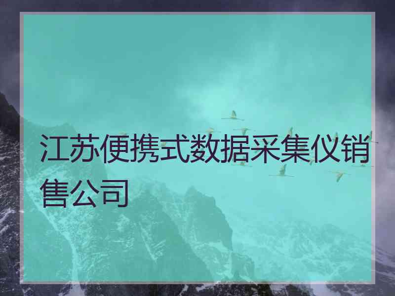 江苏便携式数据采集仪销售公司