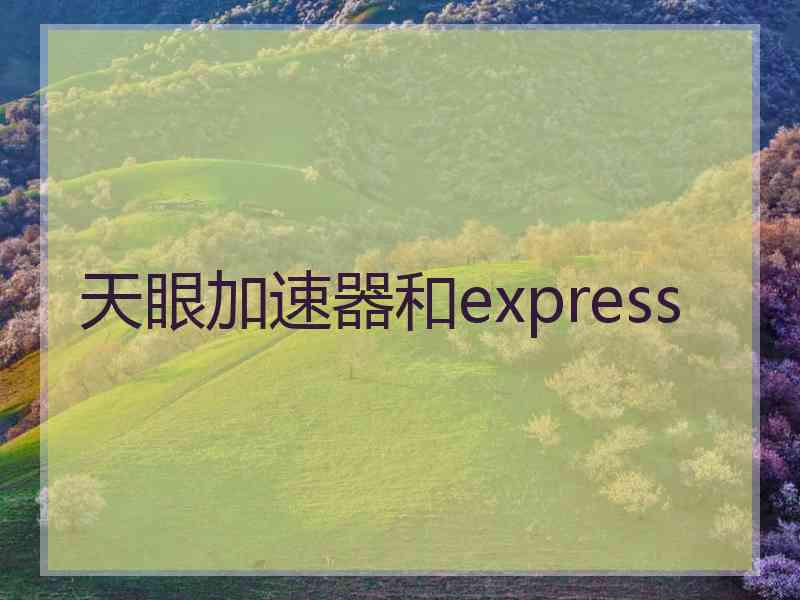 天眼加速器和express