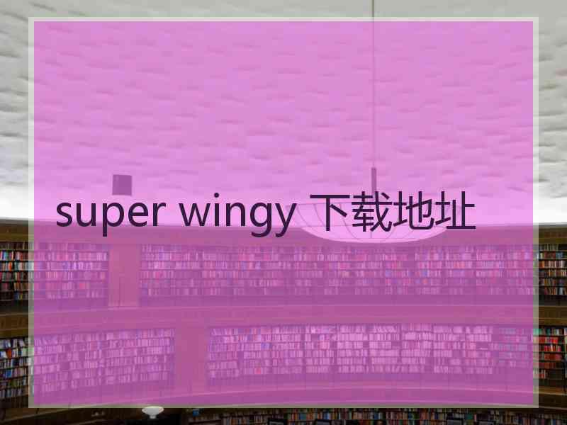 super wingy 下载地址