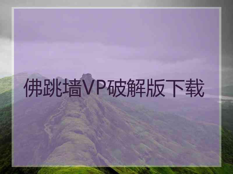 佛跳墙VP破解版下载