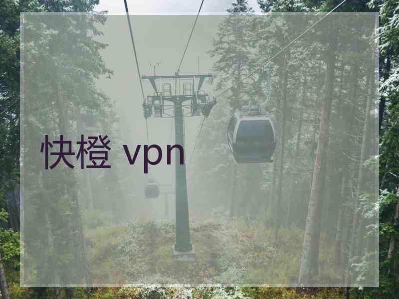 快橙 vpn