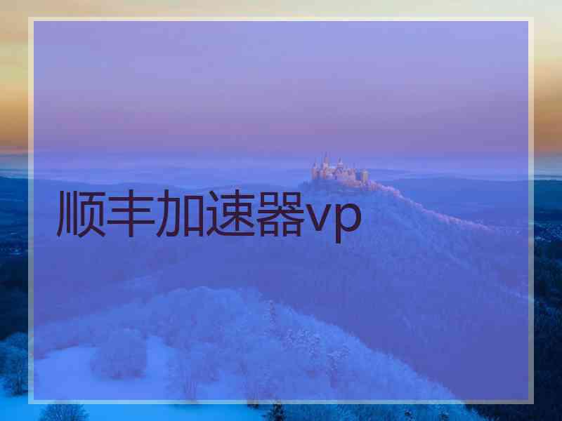 顺丰加速器vp