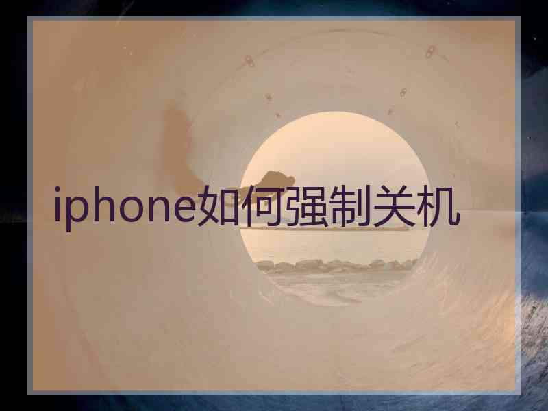 iphone如何强制关机