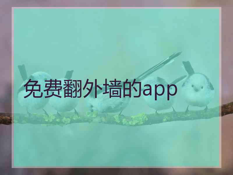 免费翻外墙的app