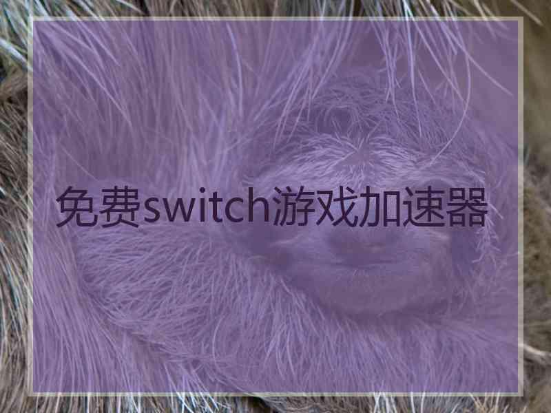 免费switch游戏加速器