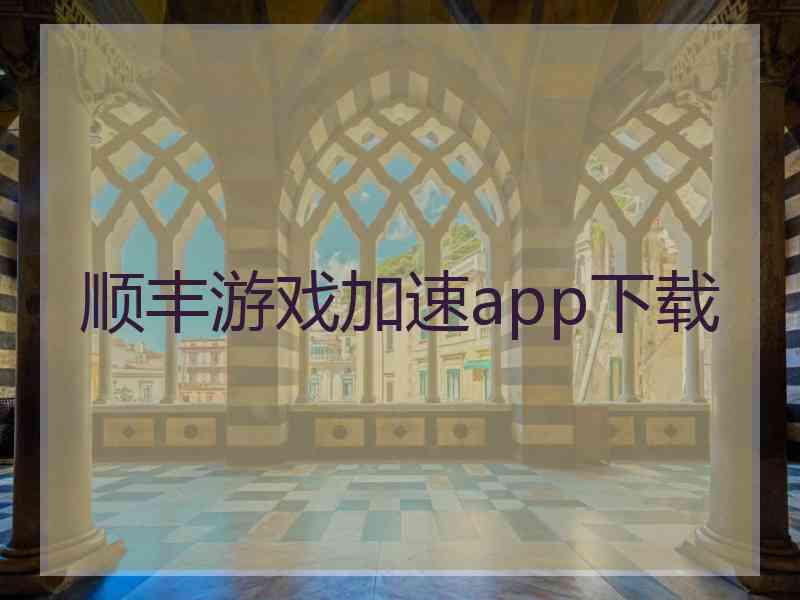 顺丰游戏加速app下载