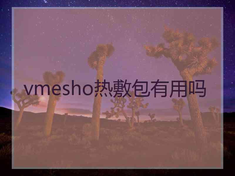 vmesho热敷包有用吗