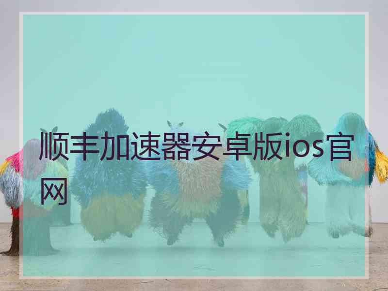 顺丰加速器安卓版ios官网