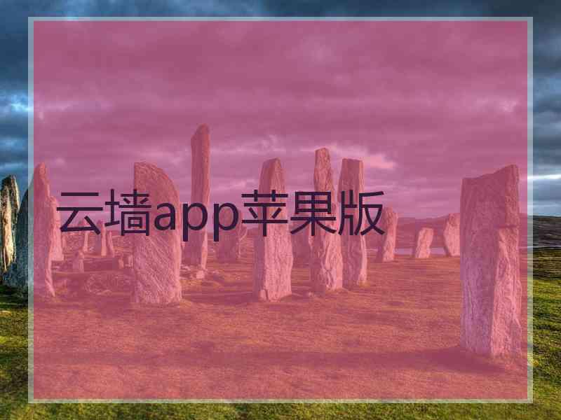 云墙app苹果版