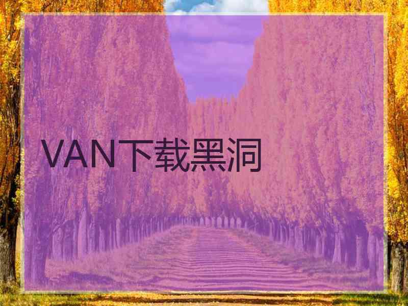 VAN下载黑洞