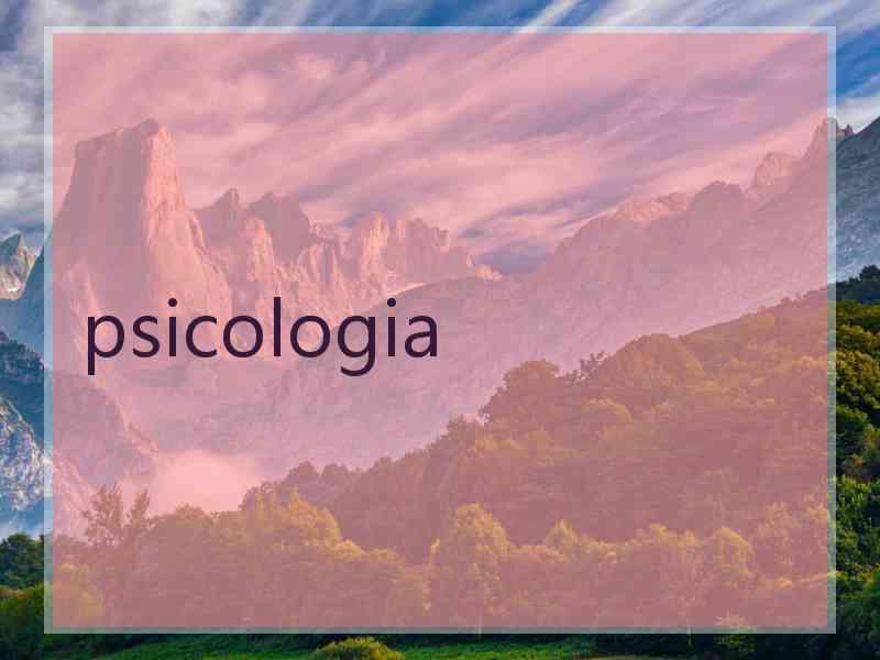 psicologia