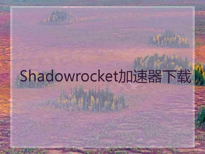 Shadowrocket加速器下载