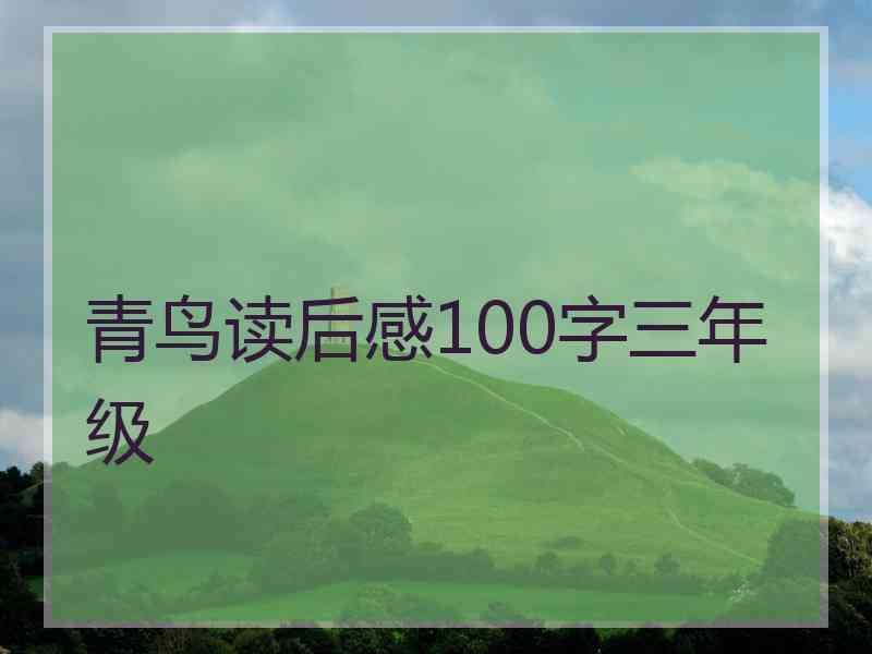 青鸟读后感100字三年级