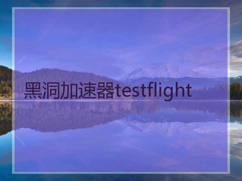 黑洞加速器testflight