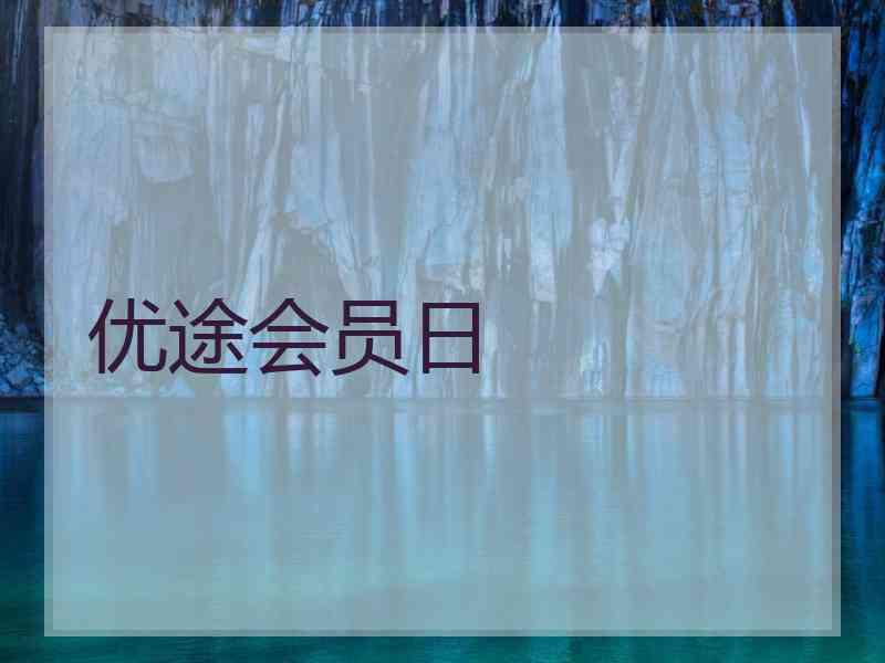 优途会员日