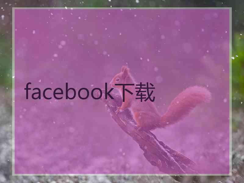 facebook下载