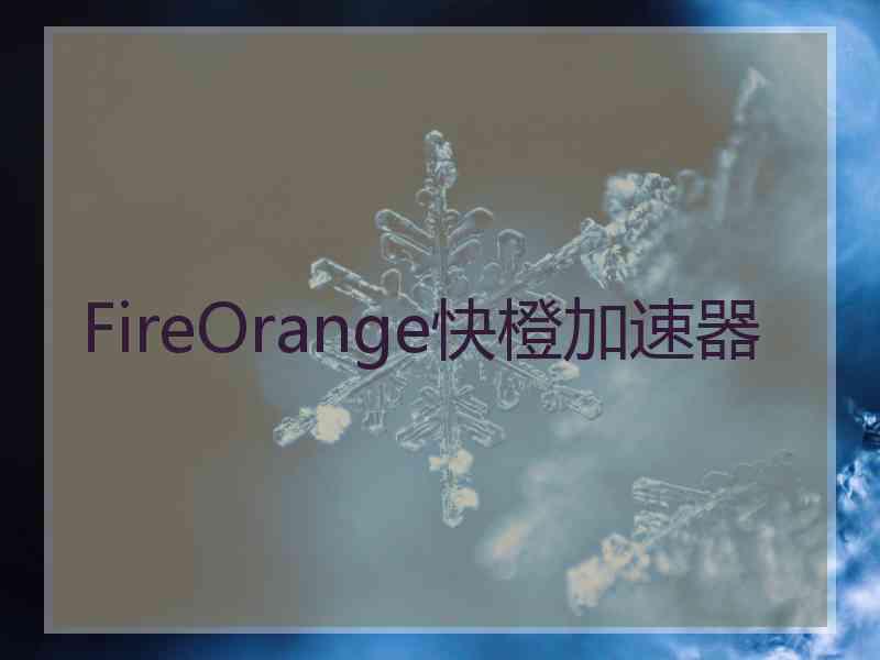 FireOrange快橙加速器