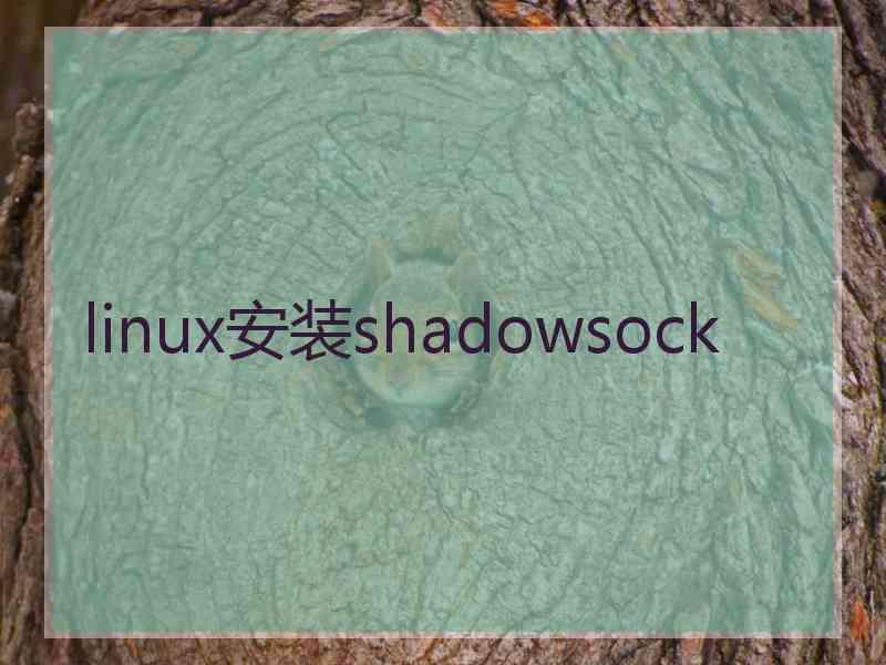 linux安装shadowsock