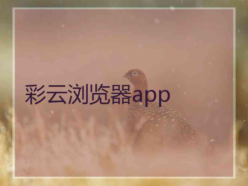 彩云浏览器app