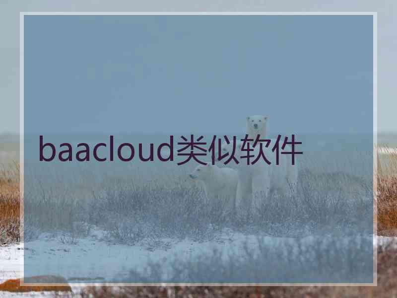 baacloud类似软件