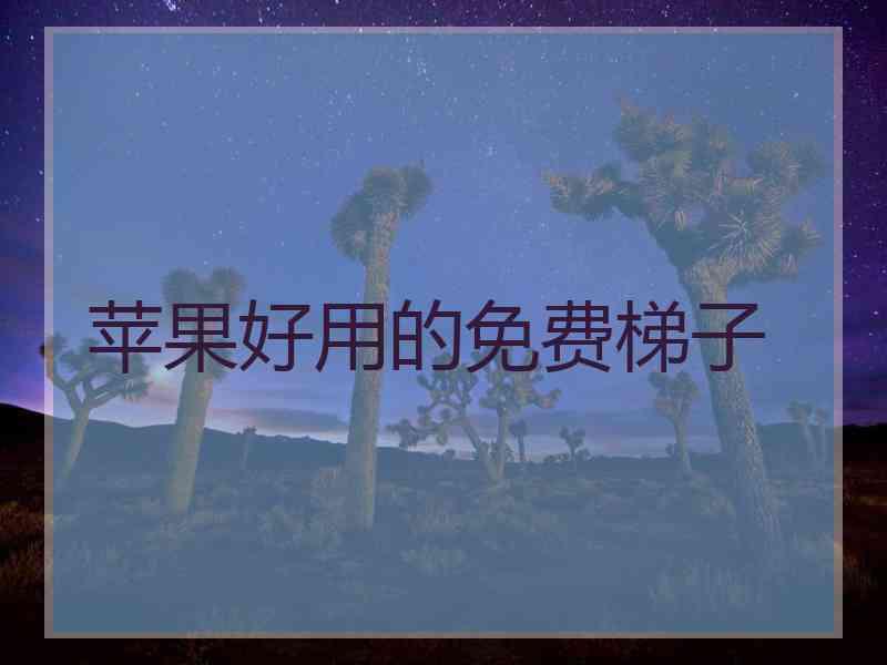 苹果好用的免费梯子