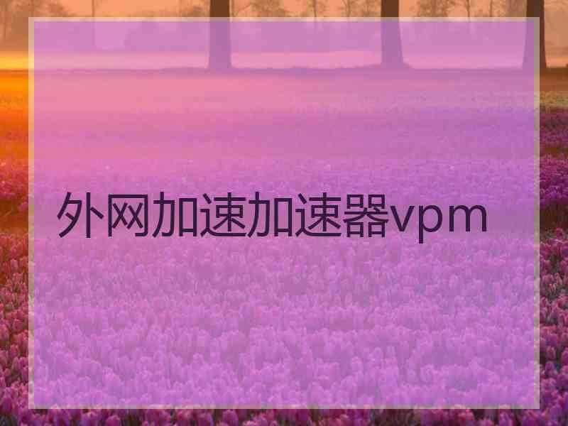 外网加速加速器vpm