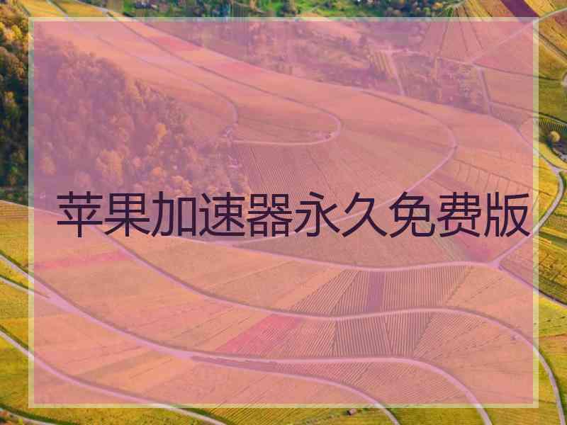 苹果加速器永久免费版