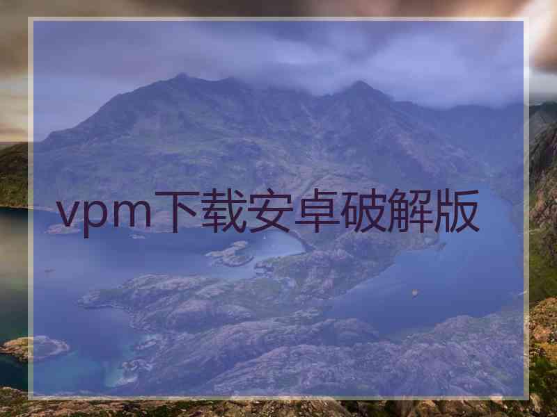 vpm下载安卓破解版