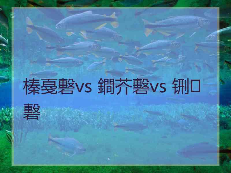 榛戞礊vs 鐧芥礊vs 铏礊