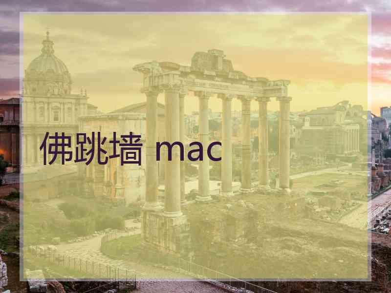 佛跳墙 mac