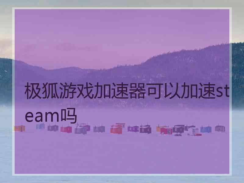 极狐游戏加速器可以加速steam吗