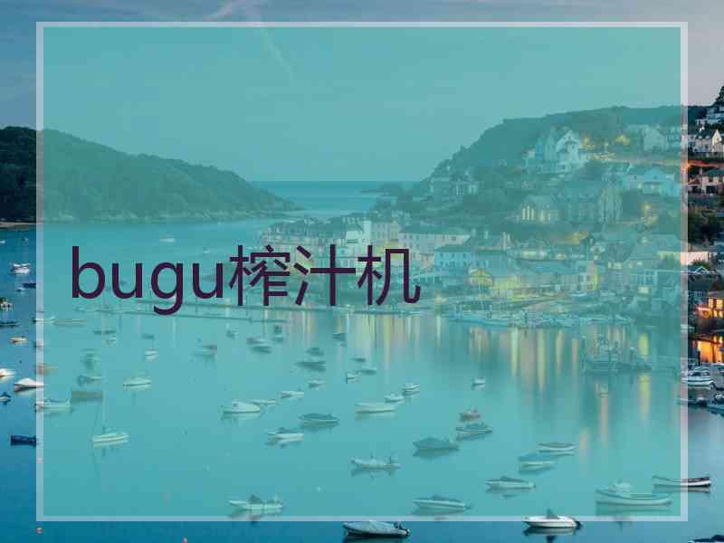 bugu榨汁机