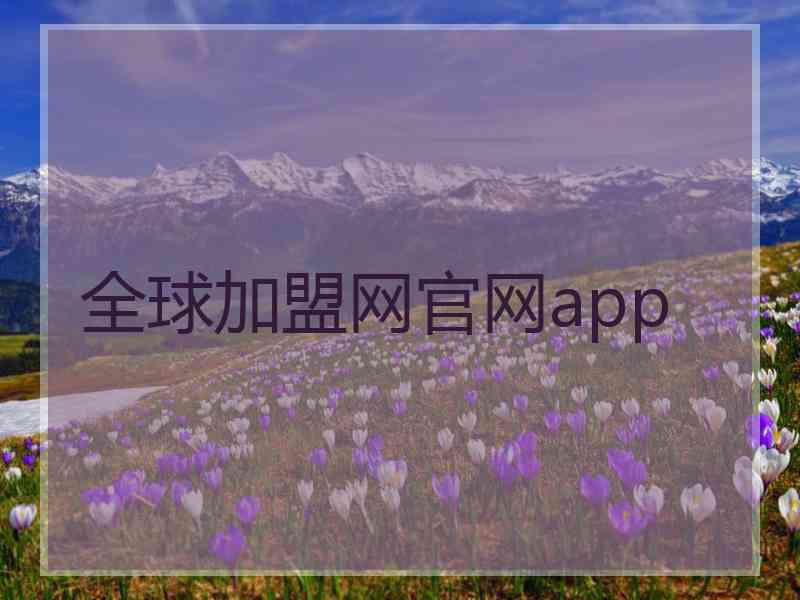 全球加盟网官网app