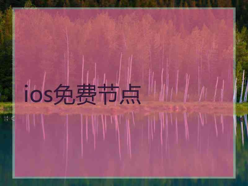 ios免费节点