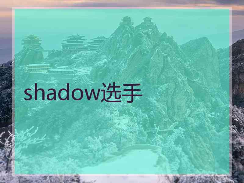 shadow选手