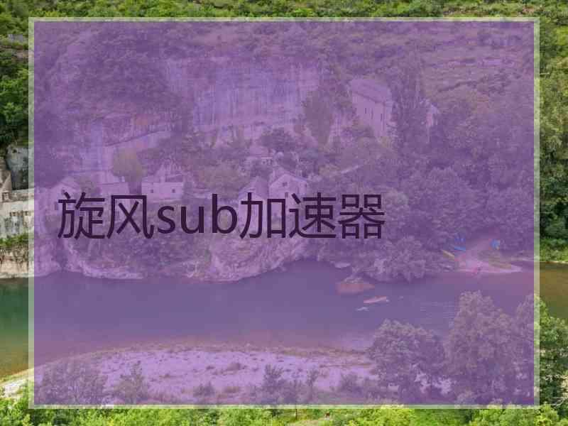 旋风sub加速器