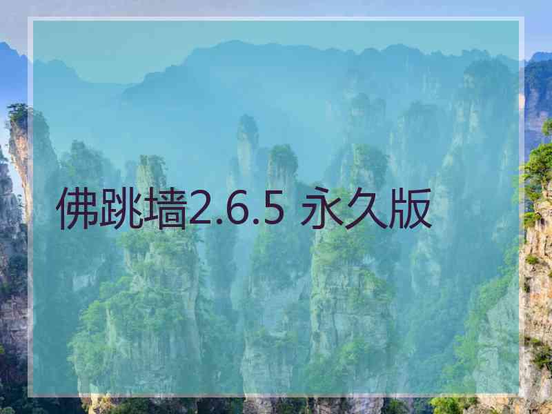 佛跳墙2.6.5 永久版