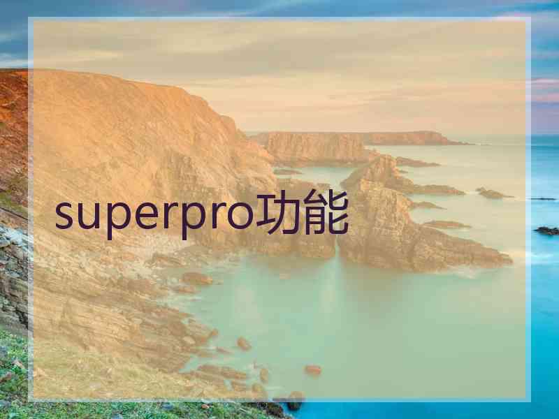 superpro功能