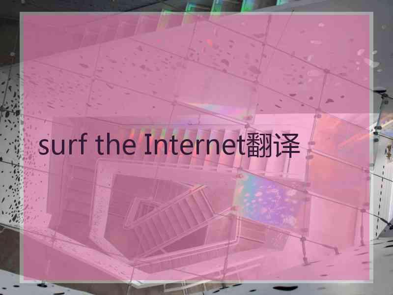 surf the Internet翻译