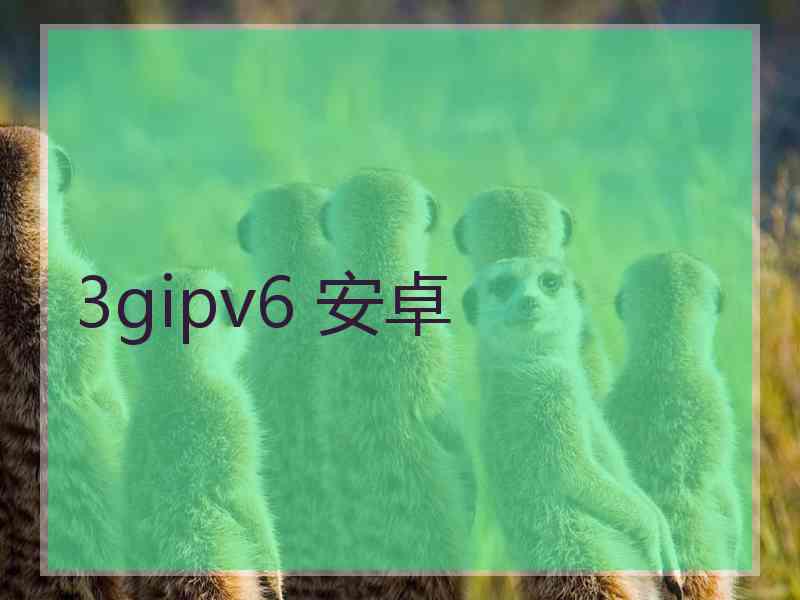 3gipv6 安卓