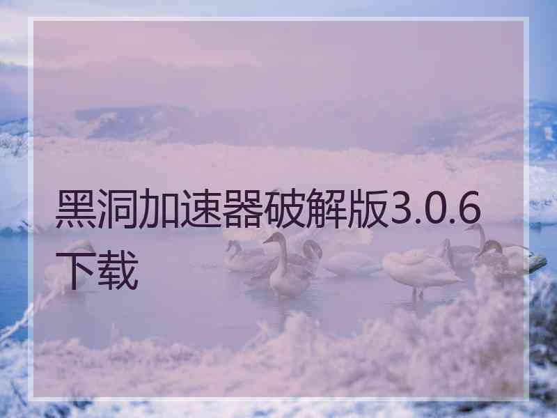 黑洞加速器破解版3.0.6下载