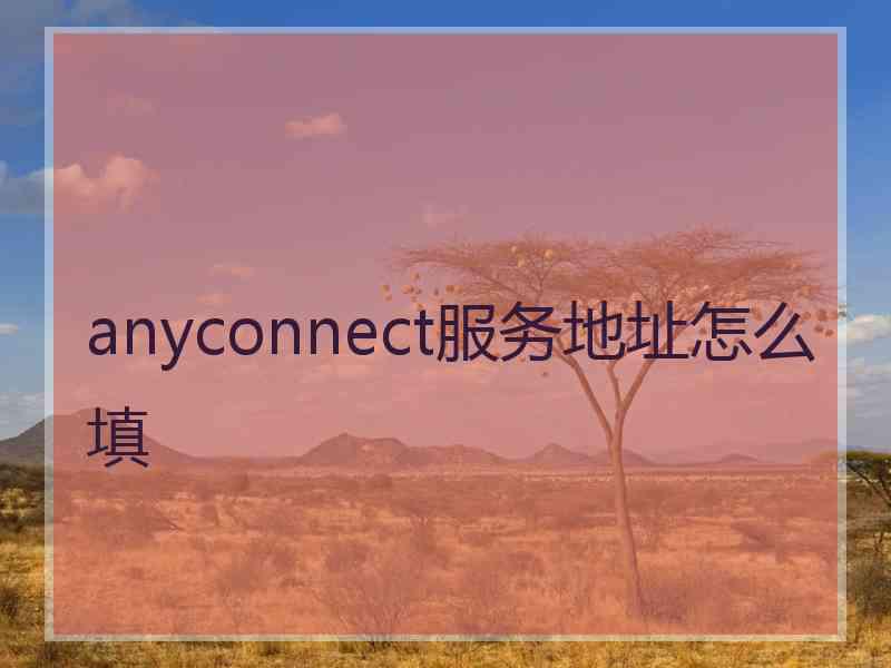 anyconnect服务地址怎么填