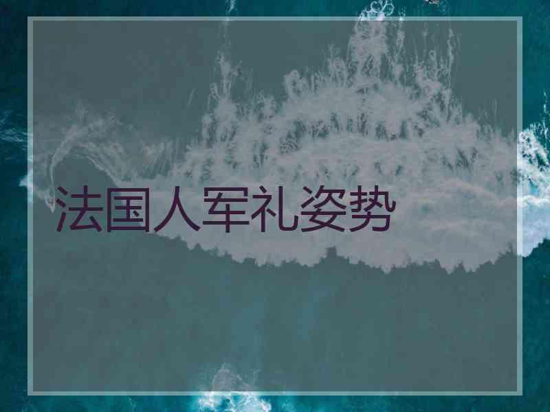 法国人军礼姿势