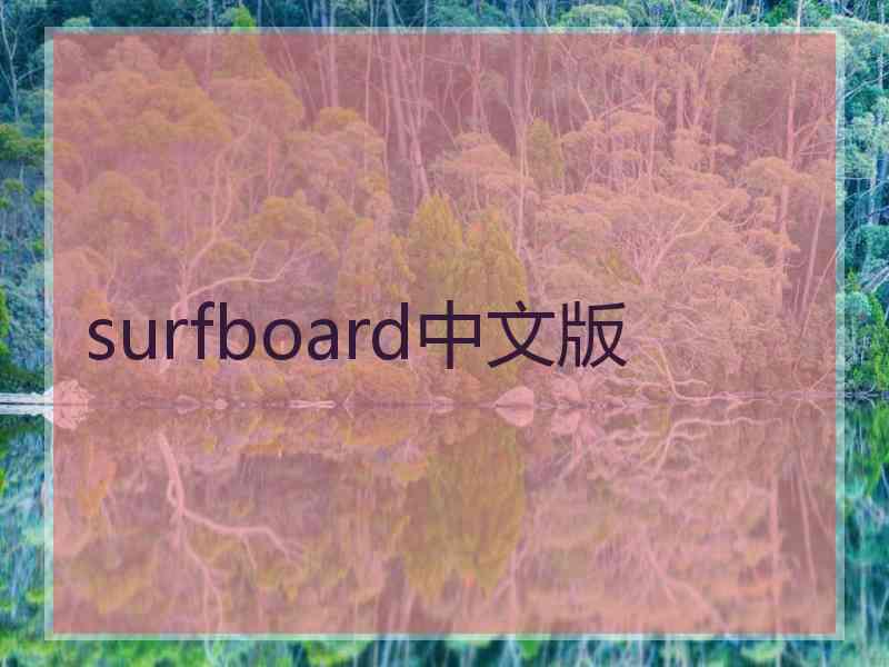 surfboard中文版