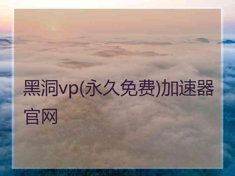 黑洞vp(永久免费)加速器官网