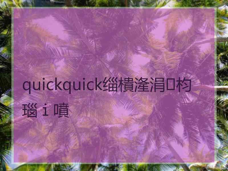 quickquick缁樻湰涓枃瑙ｉ噴