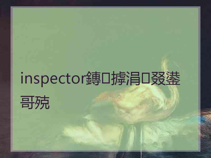 inspector鏄摢涓叕鍙哥殑